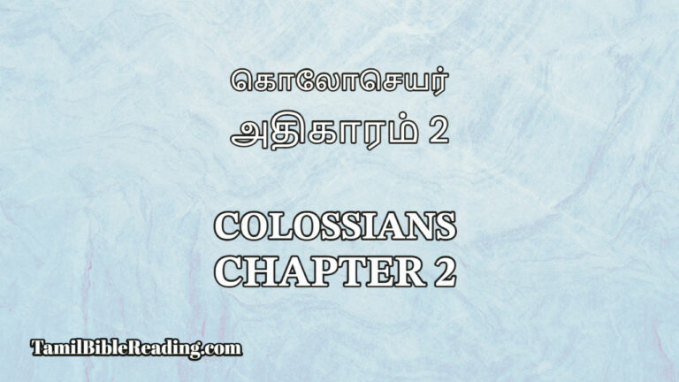 Colossians Chapter 2, கொலோசெயர் அதிகாரம் 2, online bible reading,