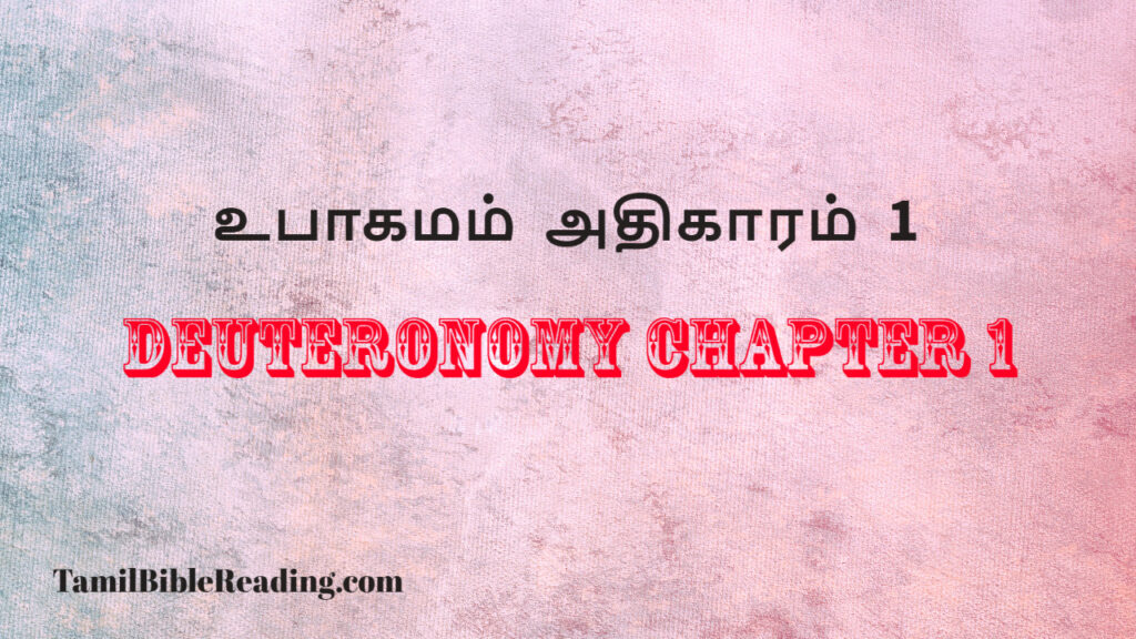 Deuteronomy Chapter 1, உபாகமம் அதிகாரம் 1, daily bread verse for today,