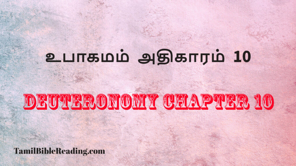 Deuteronomy Chapter 10, உபாகமம் அதிகாரம் 10, daily bread verse for today,