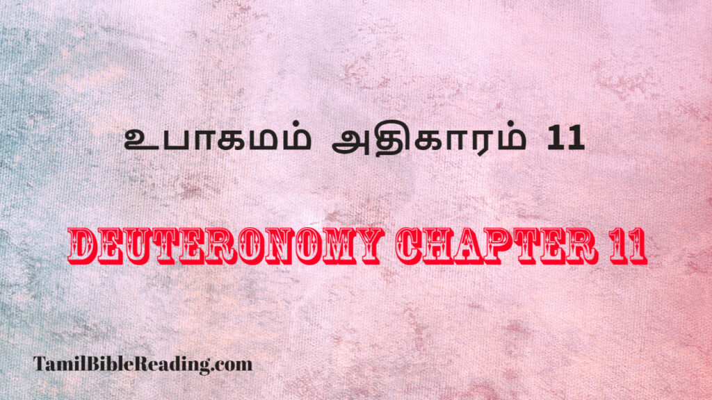 Deuteronomy Chapter 11, உபாகமம் அதிகாரம் 11, daily bread verse for today,