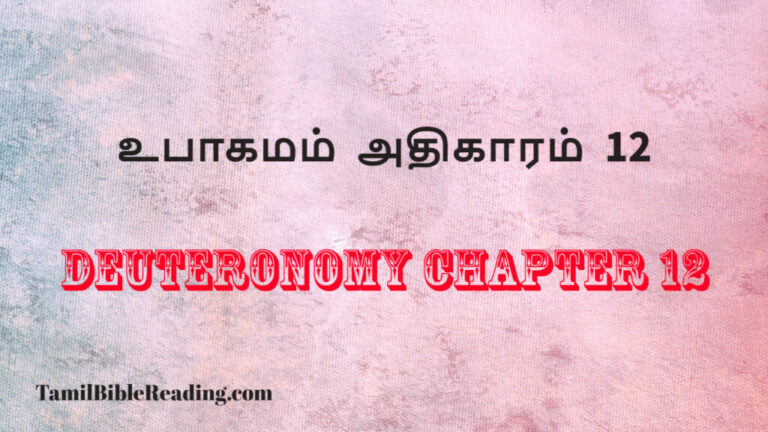 Deuteronomy Chapter 12, உபாகமம் அதிகாரம் 12, daily bread verse for today,