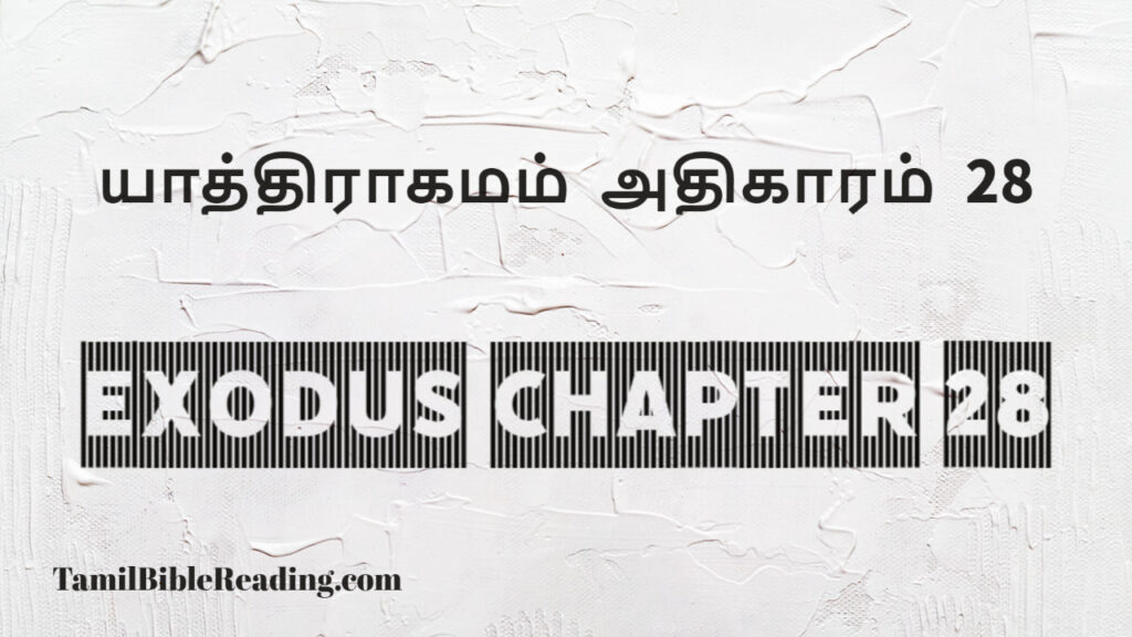 Exodus Chapter 28, யாத்திராகமம் அதிகாரம் 28, good scripture for today,