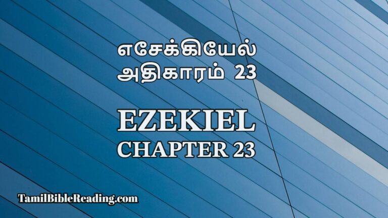 Ezekiel Chapter 23, எசேக்கியேல் அதிகாரம் 23, daily bible reading,