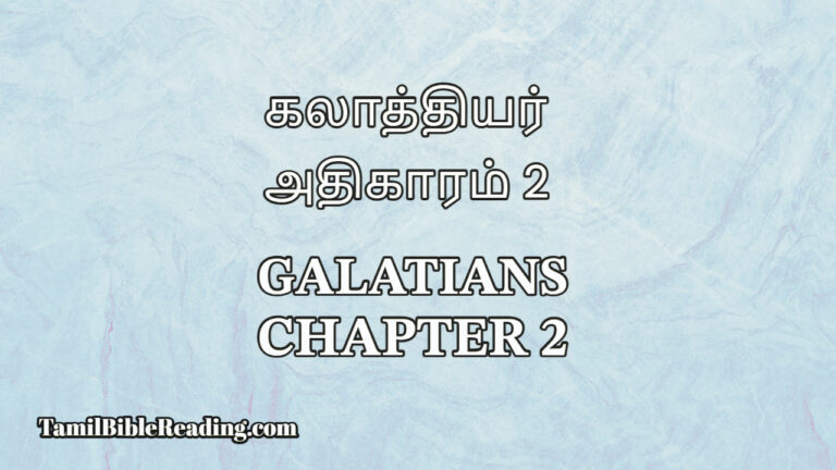 Galatians Chapter 2, கலாத்தியர் அதிகாரம் 2, Online Tamil Bible,