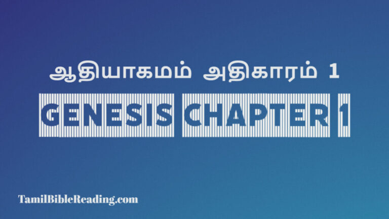 Genesis Chapter 1, ஆதியாகமம் அதிகாரம் 1, tamil bible, easy to read bible online free,