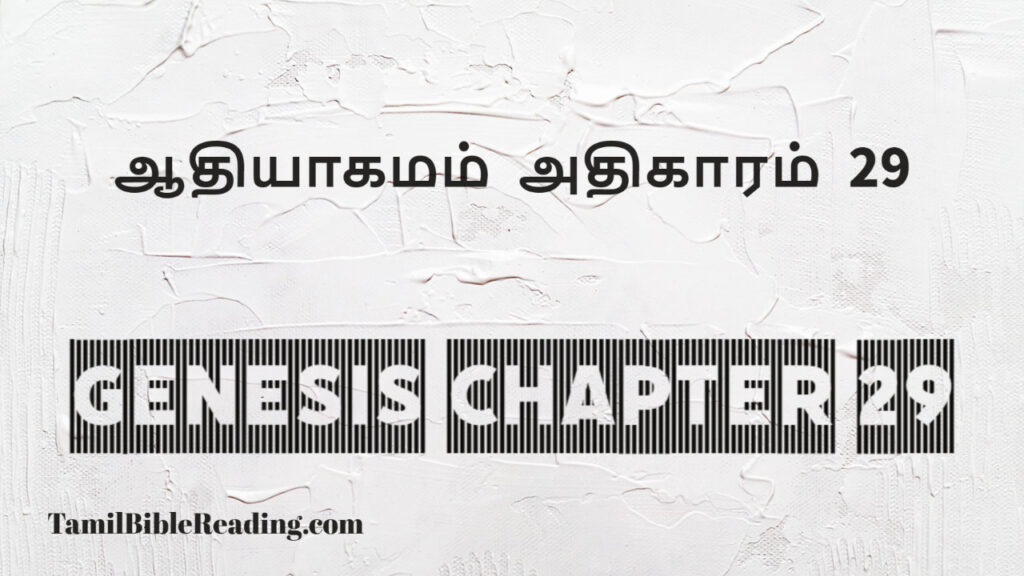 Genesis Chapter 29, ஆதியாகமம் அதிகாரம் 29, tamil bible, easy to read bible online free,