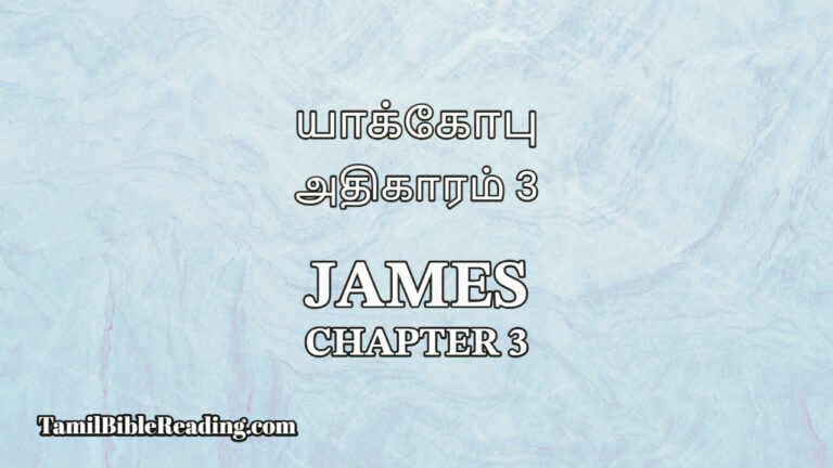 James Chapter 3, யாக்கோபு அதிகாரம் 3, Tamil Bible,