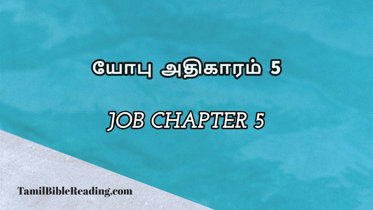  5 Job Chapter 5 Online Bible Reading