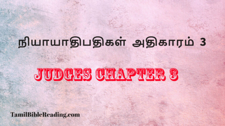 Judges Chapter 3, நியாயாதிபதிகள் அதிகாரம் 3,free daily bible reading,