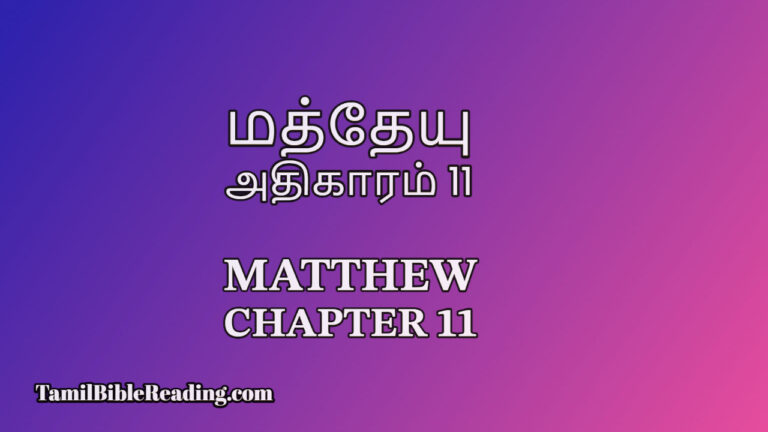 Matthew Chapter 11, மத்தேயு அதிகாரம் 11, Tamil Bible Reading,