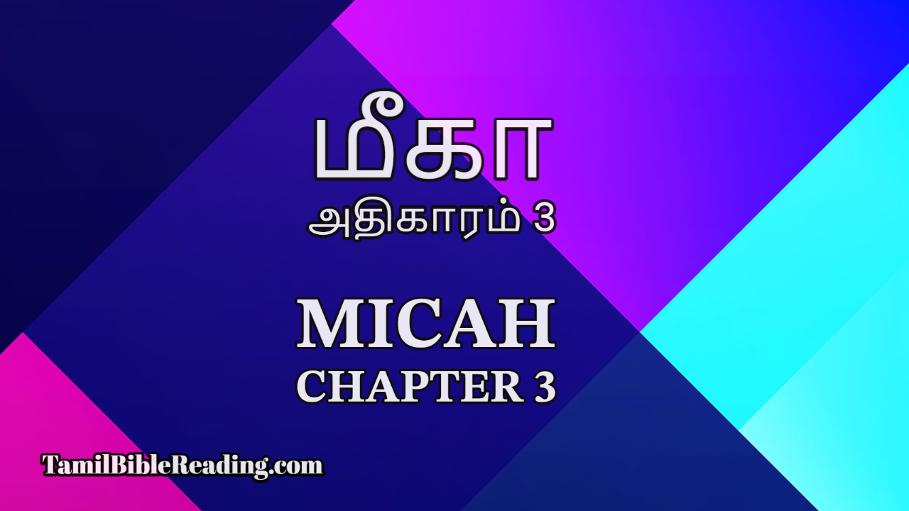Micah Chapter 3, மீகா அதிகாரம் 3, online Tamil Bible,