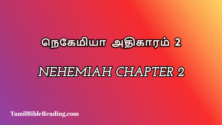 Nehemiah Chapter 2, நெகேமியா அதிகாரம் 2, my daily bible reading,