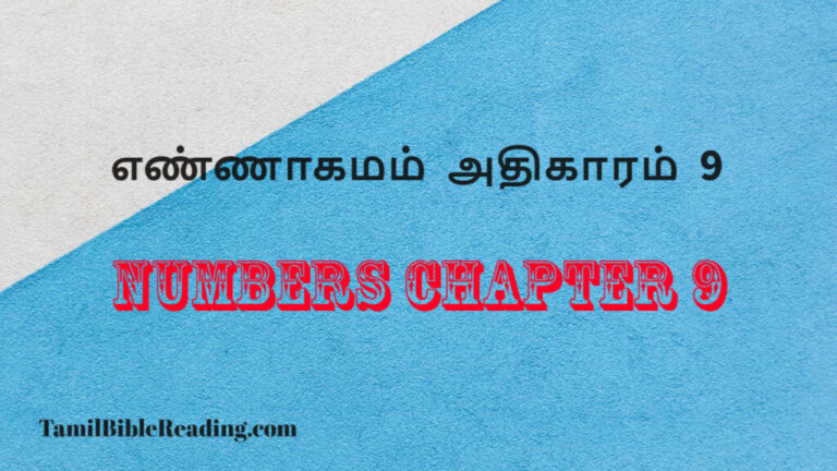 Numbers Chapter 9, எண்ணாகமம் அதிகாரம் 9, daily inspirational scripture quotes,