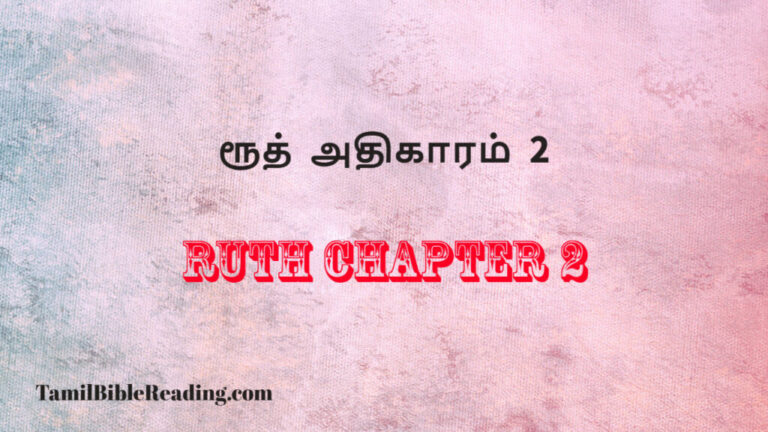 Ruth Chapter 2, ரூத் அதிகாரம் 2, daily verse and prayer,