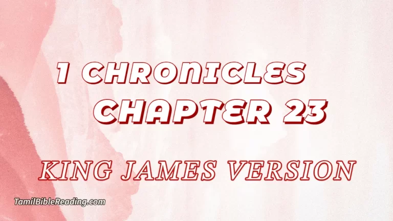1 Chronicles Chapter 23, English Bible, KJV Bible, online English Bible, tbr site,