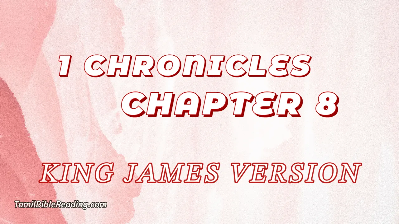 1 Chronicles Chapter 8, English Bible, KJV Bible, online English Bible, tbr site,