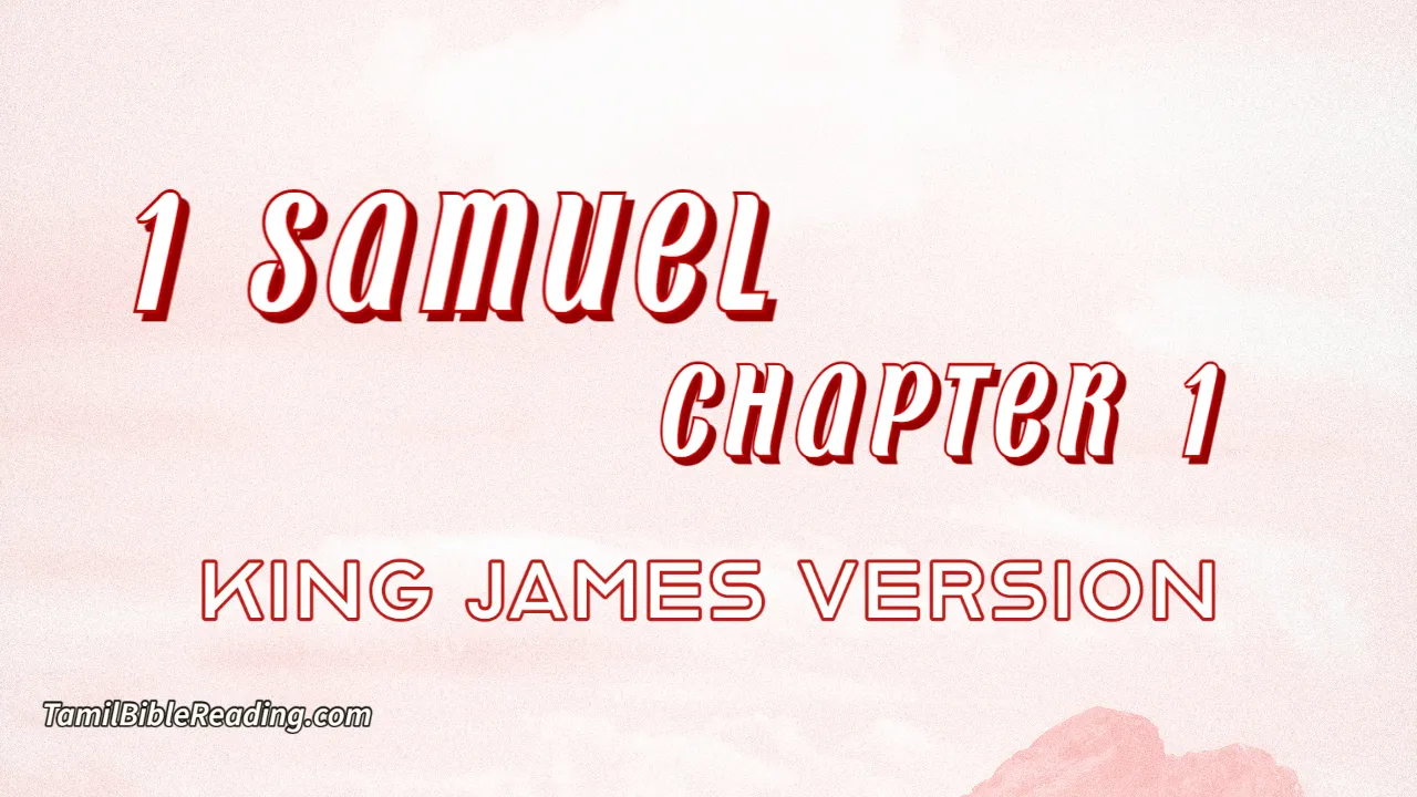 1 Samuel Chapter 1, English Bible, KJV Bible, online English Bible, tbr site,