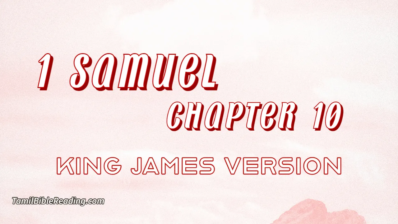 1 Samuel Chapter 10, English Bible, KJV Bible, online English Bible, tbr site,