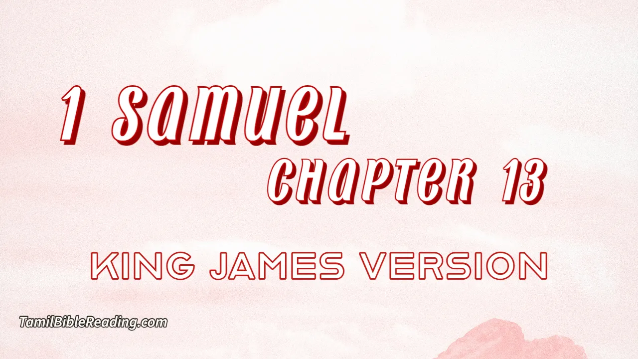 1 Samuel Chapter 13, English Bible, KJV Bible, online English Bible, tbr site,