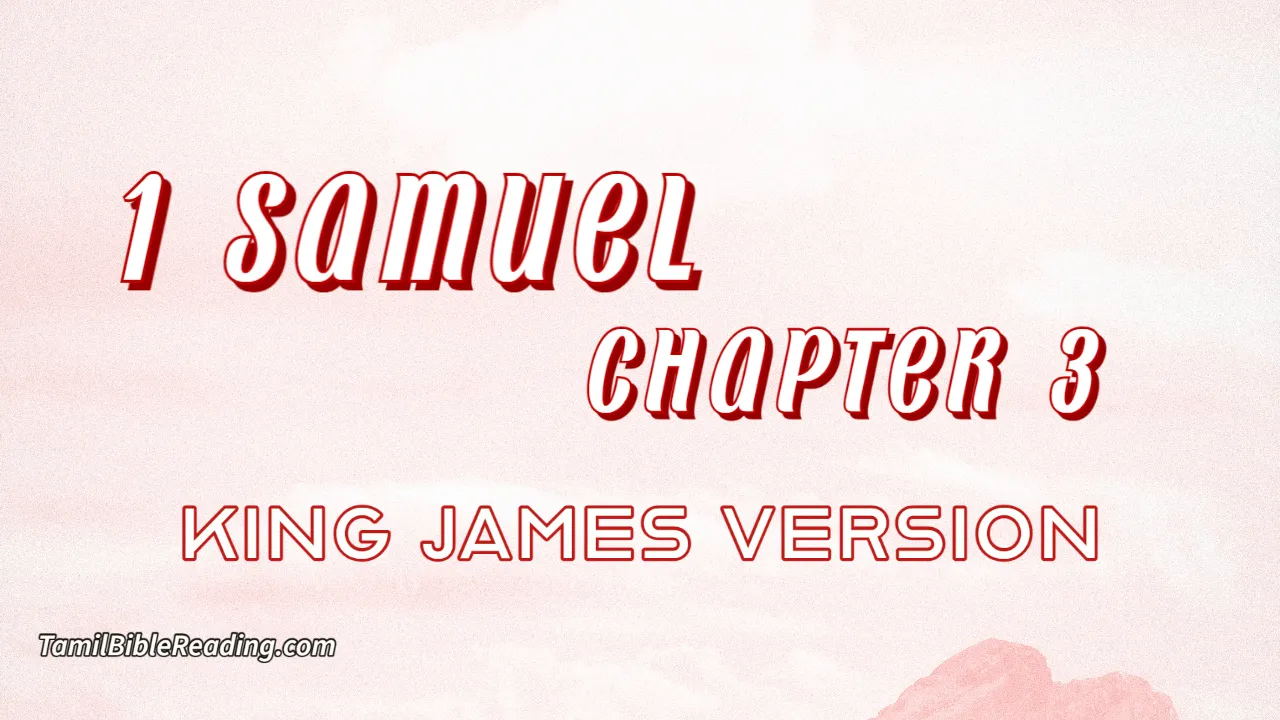 1 Samuel Chapter 3, English Bible, KJV Bible, online English Bible, tbr site,
