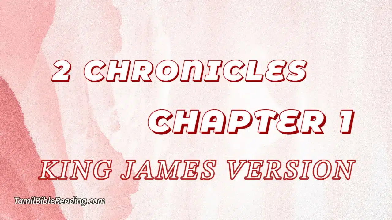 2 Chronicles Chapter 1, English Bible, KJV Bible, online English Bible, tbr site,