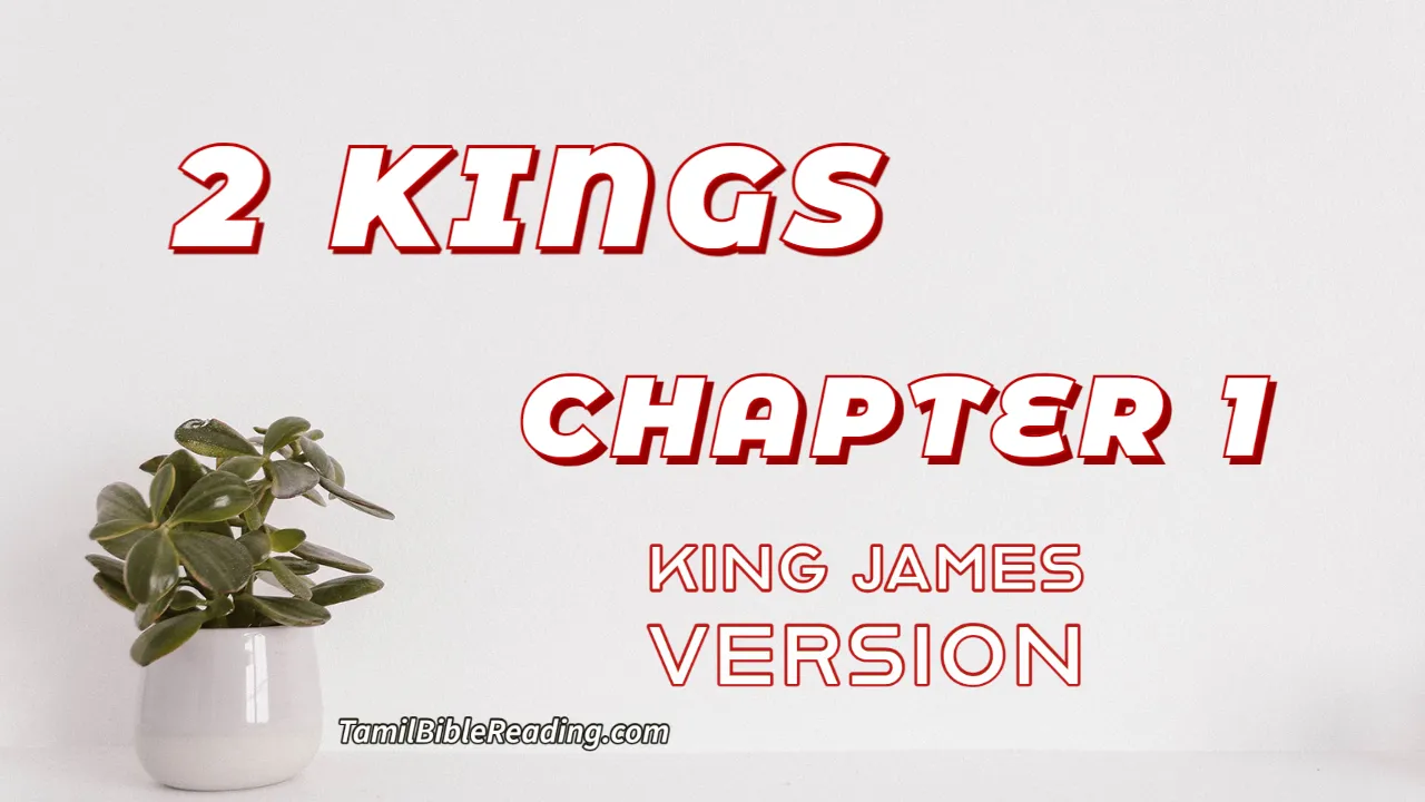 2 Kings Chapter 1, English Bible, KJV Bible, online English Bible, tbr site,