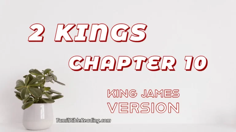 2 Kings Chapter 10, English Bible, KJV Bible, online English Bible, tbr site,