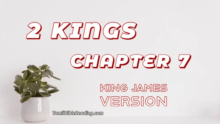 2 Kings Chapter 7, English Bible, KJV Bible, online English Bible, tbr site,