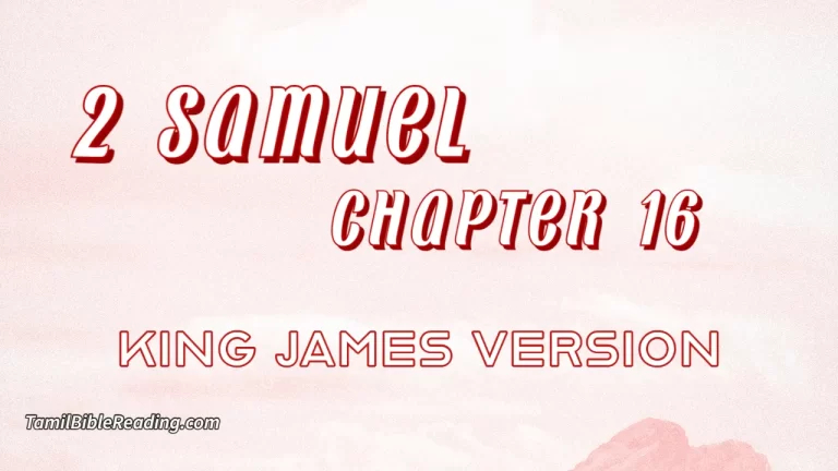 2 Samuel Chapter 16, English Bible, KJV Bible, online English Bible, tbr site,