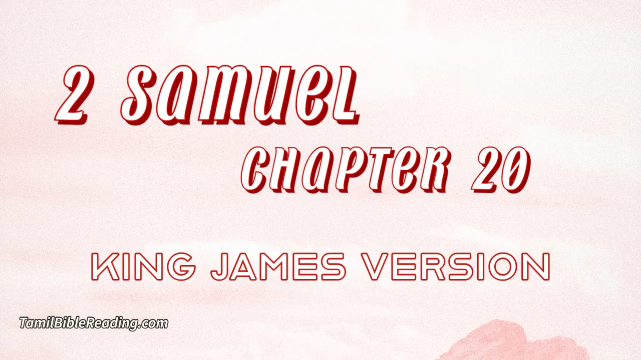 2 Samuel Chapter 20, English Bible, KJV Bible, online English Bible, tbr site,