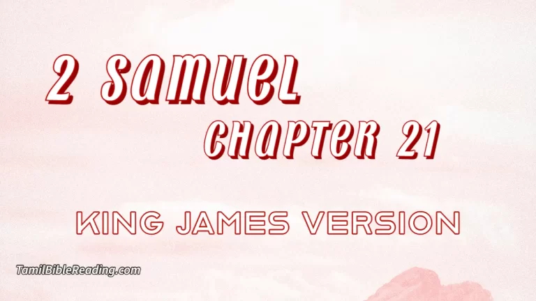 2 Samuel Chapter 21, English Bible, KJV Bible, online English Bible, tbr site,