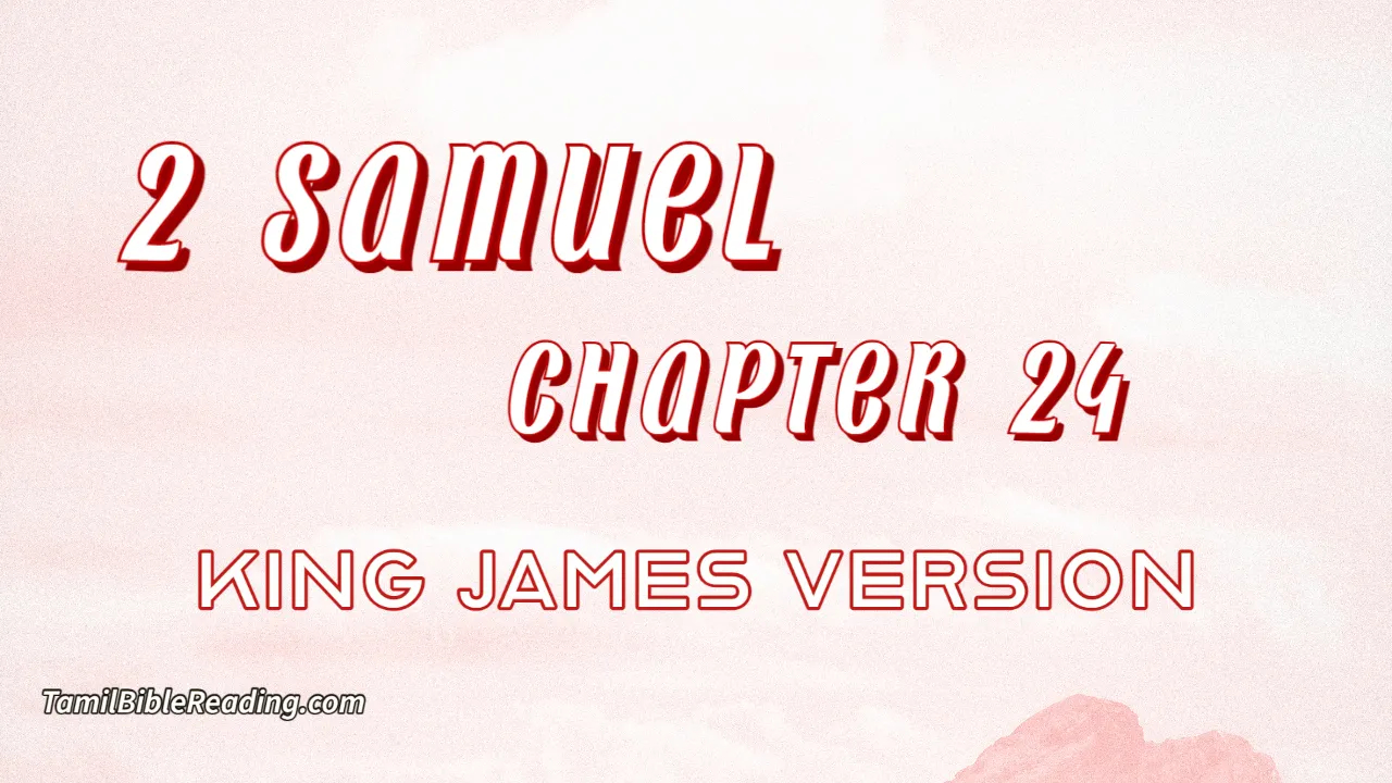 2 Samuel Chapter 24, English Bible, KJV Bible, online English Bible, tbr site,