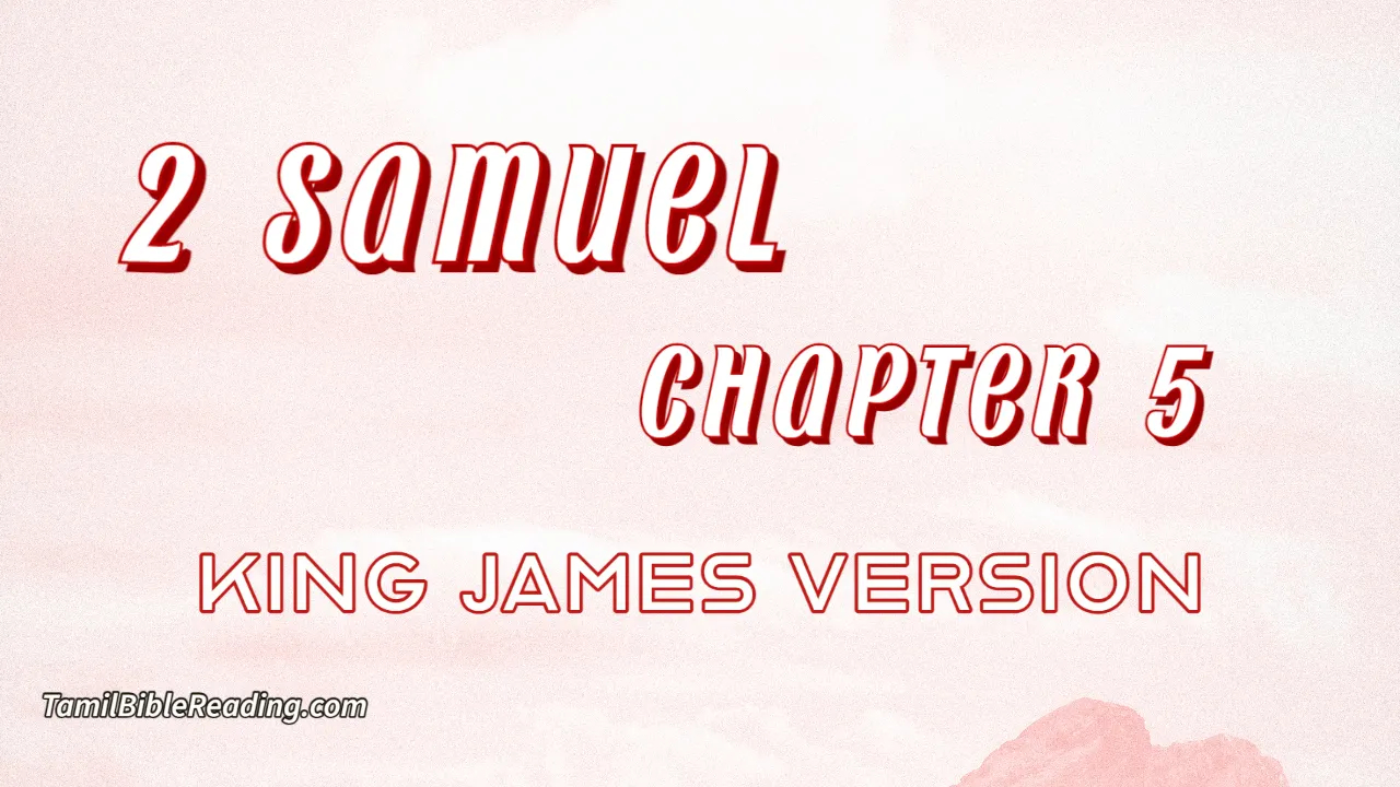 2 Samuel Chapter 5, English Bible, KJV Bible, online English Bible, tbr site,