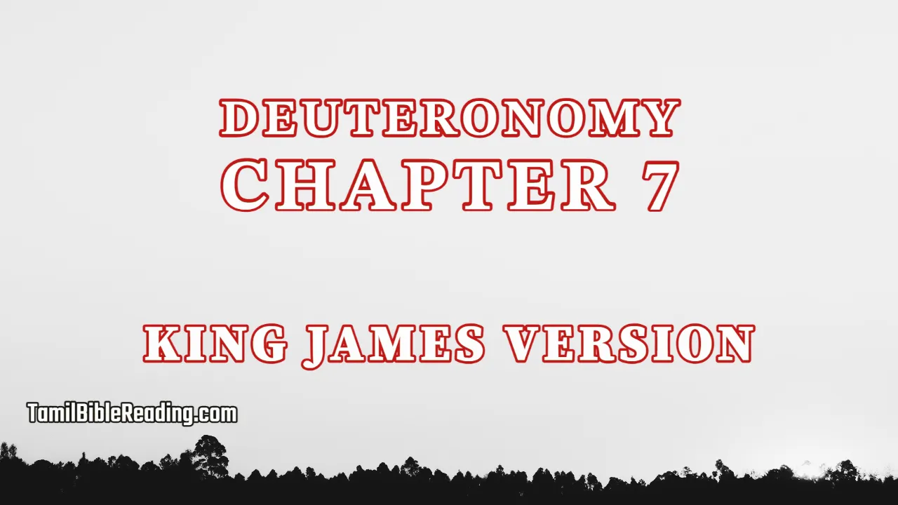 Deuteronomy Chapter 7, English Bible, KJV Bible, online English Bible, tbr site,