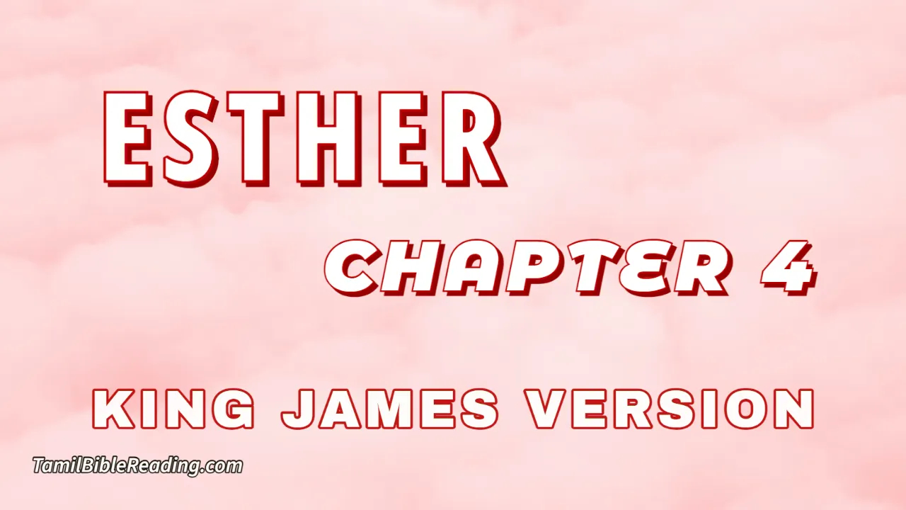 Esther Chapter 4, English Bible, KJV Bible, online English Bible, tbr site,