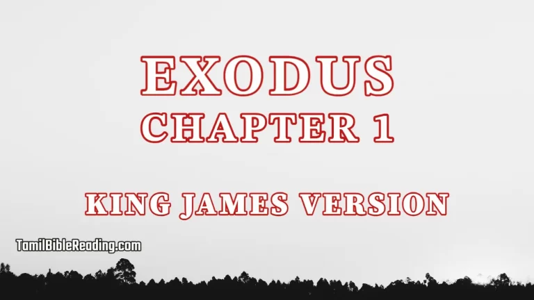 Exodus Chapter 1, English Bible, tamil bible reading, Bible Reading,