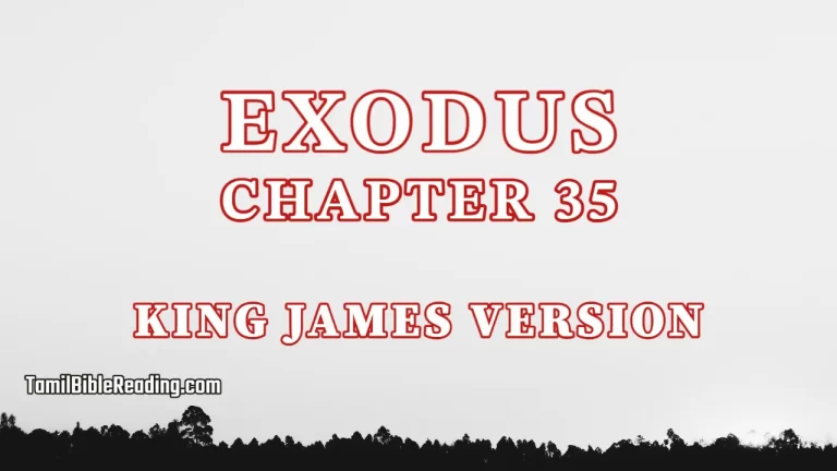 Exodus Chapter 35, English Bible, tamil bible reading, Bible Reading,