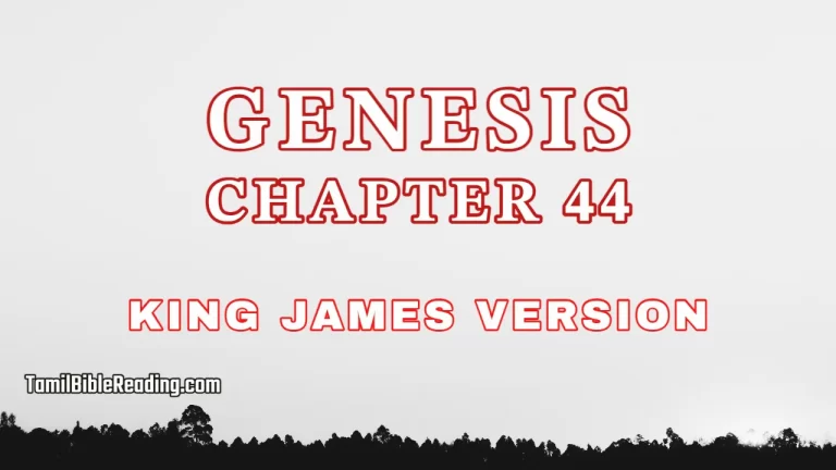 Genesis Chapter 44, English Bible, tamil bible reading, Bible Reading,