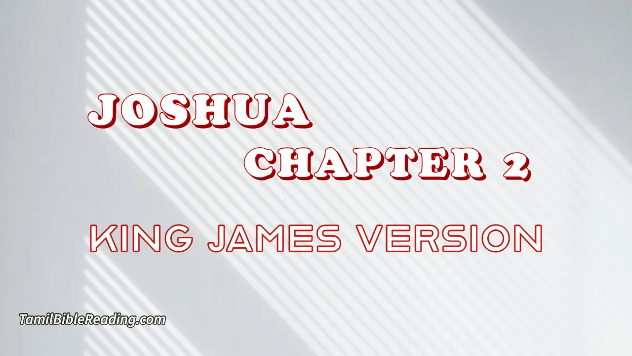 Joshua Chapter 2, English Bible, KJV Bible, online English Bible, tbr site,