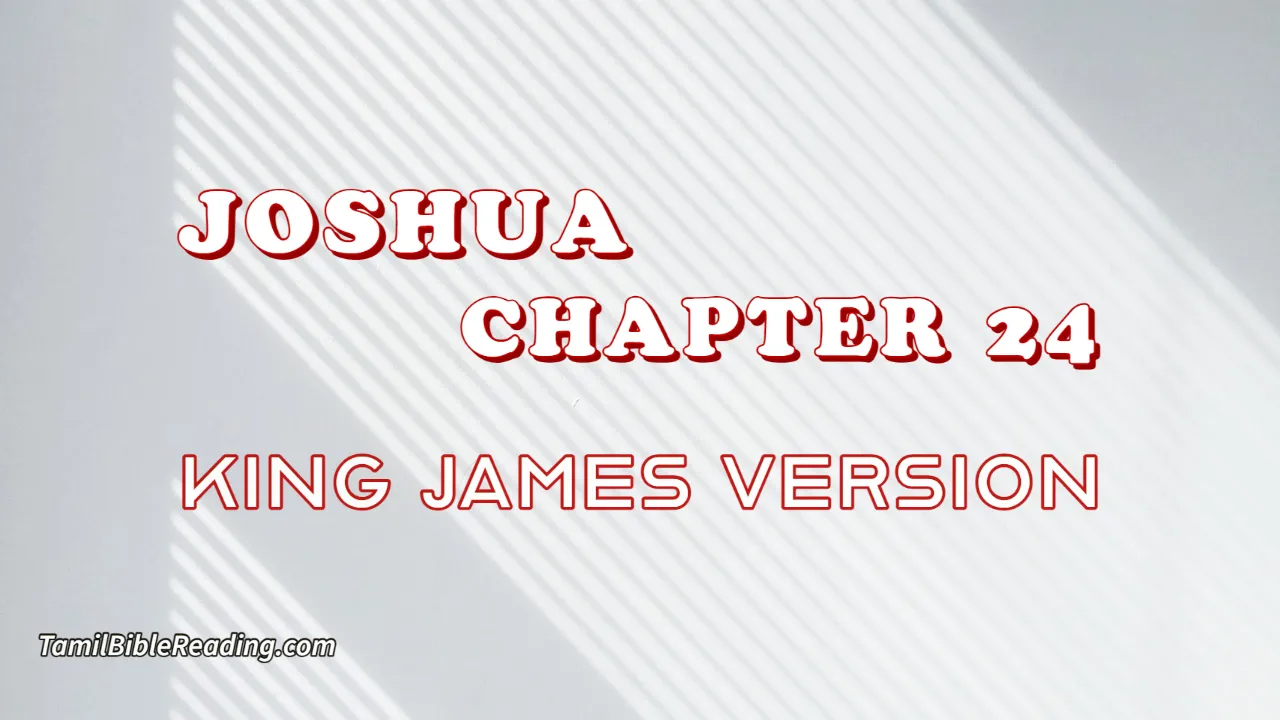 Joshua Chapter 24, English Bible, KJV Bible, online English Bible, tbr site,
