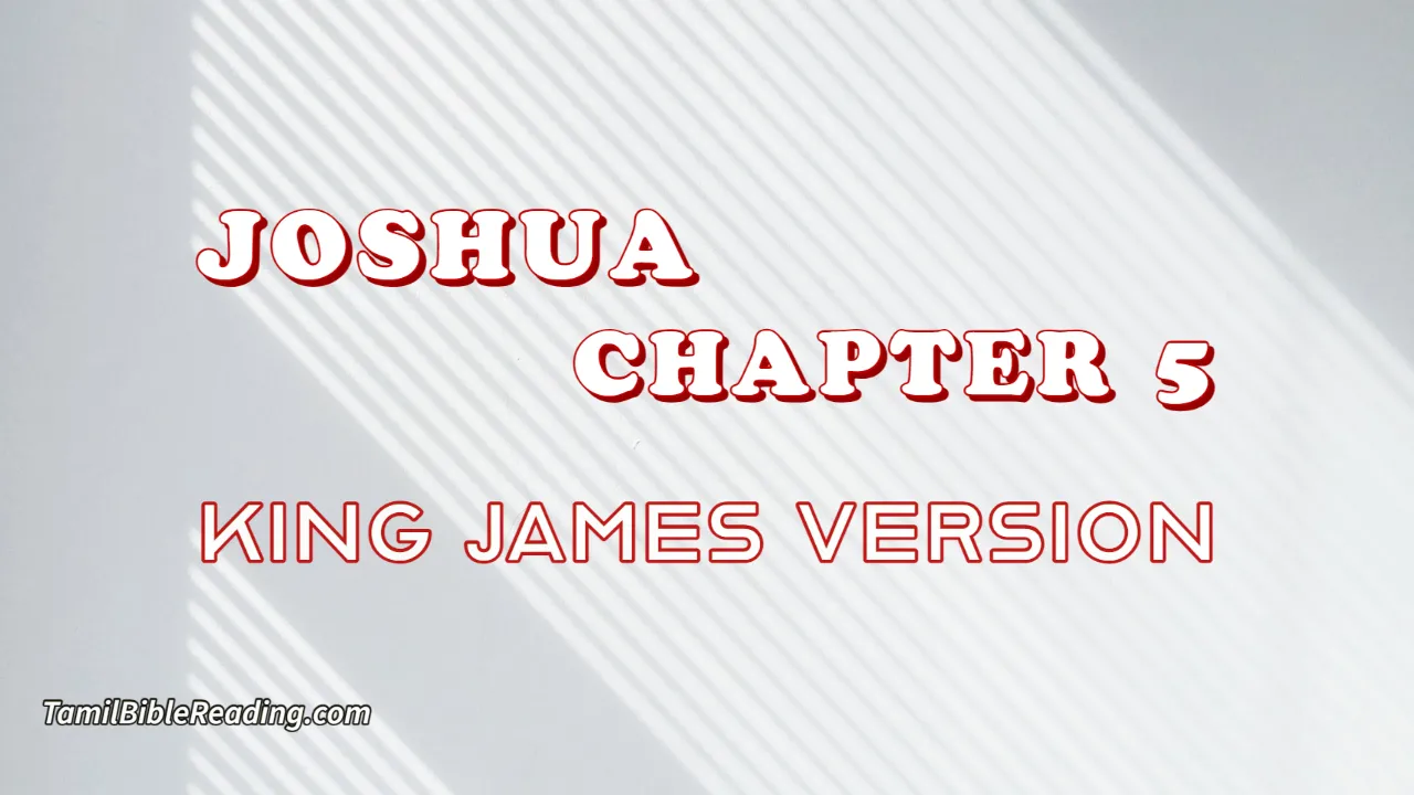 Joshua Chapter 5, English Bible, KJV Bible, online English Bible, tbr site,