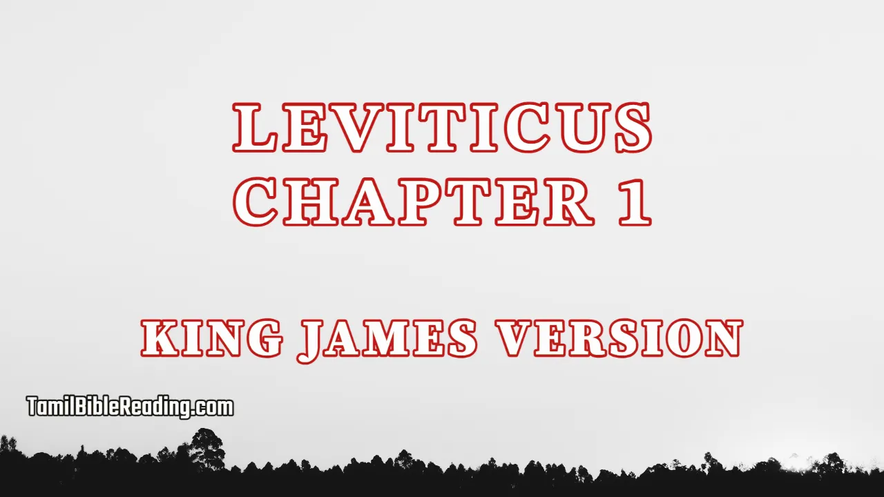 Leviticus Chapter 1, English Bible, tamil bible reading, Bible Reading,