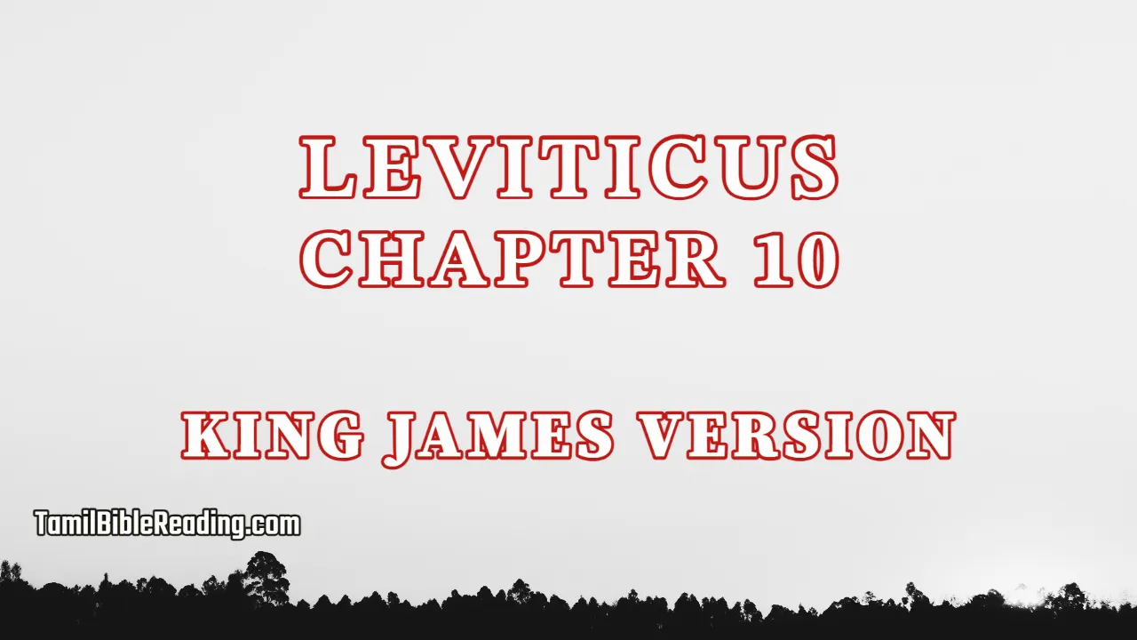 Leviticus Chapter 10, English Bible, tamil bible reading, Bible Reading,