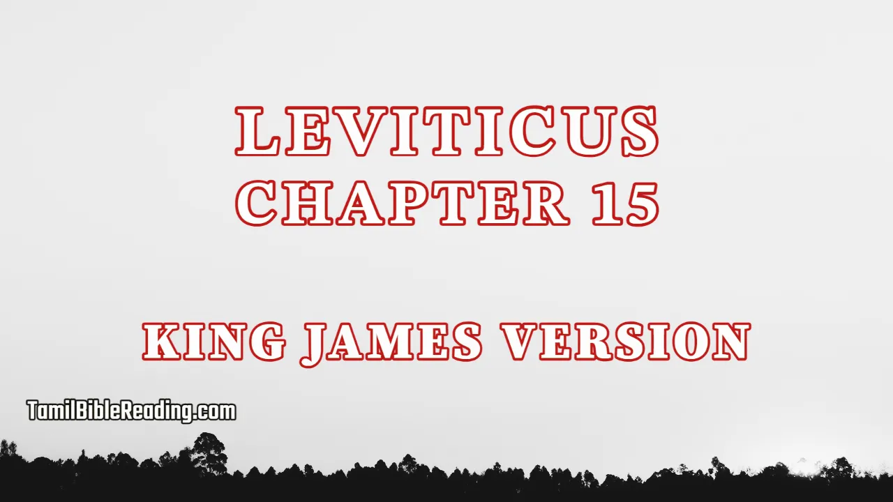 Leviticus Chapter 15, English Bible, tamil bible reading, Bible Reading,