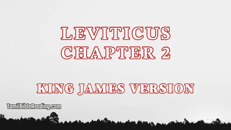 Leviticus Chapter 2, English Bible KJV, tamil bible reading, Bible Reading,
