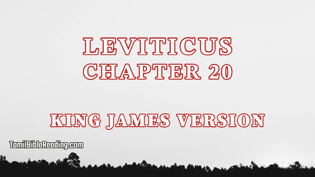 Leviticus Chapter 20, English Bible, tamil bible reading, Bible Reading,