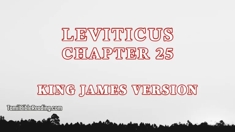 Leviticus Chapter 25, English Bible KJV, tamil bible reading, Bible Reading,