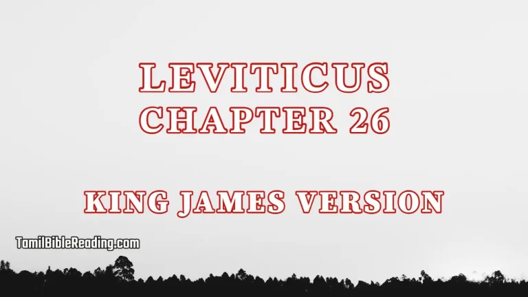 Leviticus Chapter 26, English Bible KJV, tamil bible reading, Bible Reading,
