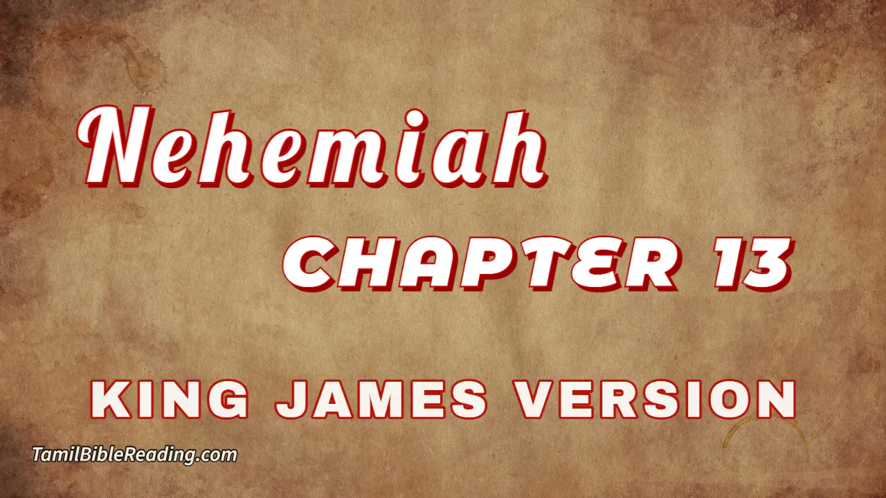 Nehemiah Chapter 13, English Bible, KJV Bible, online English Bible, tbr site,