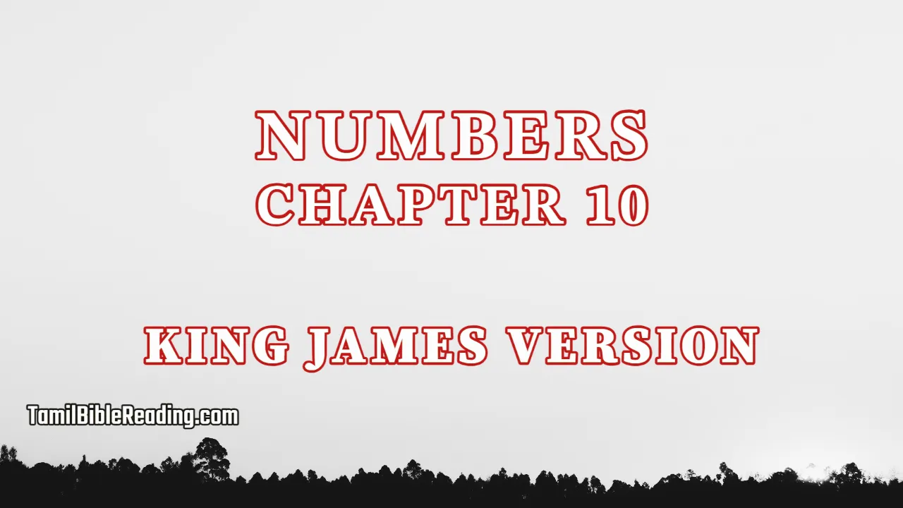 Numbers Chapter 10, English Bible KJV, tamil bible reading, Bible Reading,